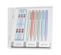 Mr. Pen - Lot de 6 porte-mines pastel avec mines et gommes, 2 tailles, 0,5 et 0,7 mm, ensemble de crayons mécaniques esthétiques, crayons mécaniques pastel, jolis crayons mécaniques mignons