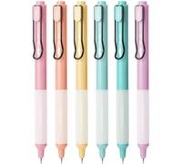 Mr. Pen - Lot de 6 stylos à encre gel rétractables, corps vintage, stylos à encre gel, séchage rapide, stylos à encre gel à pointe fine de 0,5 mm, stylos rétractables, stylos mignons, stylos à encre