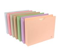 Mr. Pen - Lot de 7 chemises de classement renforcées de couleur, 5,1 cm, format lettre, couleurs assorties