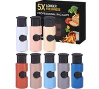 Mr. Pen - Lot de 8 pinces pour sac à pain, multicolores, réutilisables