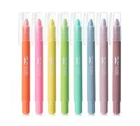 Mr. Pen - Lot de 8 surligneurs gel sans bavure, couleurs bonbon