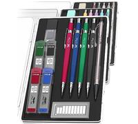 Mr. Pen Lot de porte-mines avec mines et gommes, 5 tailles : 0,3, 0,5, 0,7, 0,9 et 2 mm, pour dessin, croquis, illustrations, architecture, dessin