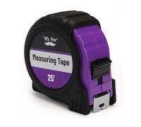 Mr. Pen - Mètre ruban rétractable de 7,6 m, violet, facile à lire, ruban à mesurer rétractable en acier avec fractions, idéal pour les projets de construction et de bricolage