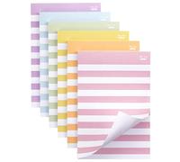 Mr. Pen - Notes adhésives lignées de 10,2 x 15,2 cm, 6 blocs, 45 feuilles/blocs, couleurs assorties, notes adhésives avec lignes, blocs-notes, blocs adhésifs, notes adhésives colorées, notes adhésives