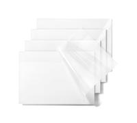 Mr. Pen - Notes adhésives transparentes, 12,7 x 17,8 cm, 200 feuilles, blanches et transparentes