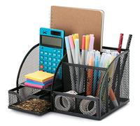 Mr. Pen - Organiseur de bureau en maille, noir, porte-stylos, porte-crayons, porte-crayons, porte-crayons pour bureau, organiseur à stylos, organisateur de stylos pour bureau
