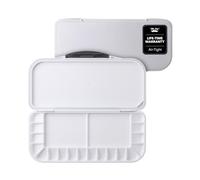 Mr. Pen Palette d'aquarelle hermétique de 18 puits avec 2 zones de mélange et couvercle - Plateau de peinture pliable