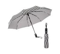 Mr. Pen Parapluie de voyage coupe-vent - sangles zébrées, automatique, compact, imperméable et coupe-vent