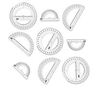 Mr. Pen- Protracteur, 9 pièces, Règle de rapporteur, Outils de dessin, Protracteur, Ensemble de salle de classe, Grand rapporteur, Protecteur pour la géométrie, les mathématiques, le jeu de géométrie