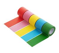 Mr. Pen - Ruban de masquage coloré, 16 m par rouleau, 5 cm de large, 5 rouleaux, ruban de peinture coloré, rouleaux de ruban adhésif, ruban d'artisanat, ruban d'étiquetage, ruban de masquage coloré