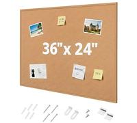 Mr. Pen Tableau en liège, 61 x 91,4 cm, tableau d'affichage en liège, tableau en liège encadré, tableau à punaises, tableaux en liège pour murs avec cadre, tableau en liège pour bureau, tableau en