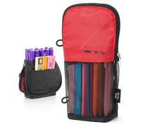 Mr. Pen Trousse à crayons, grande capacité, trousse à crayons, trousse à stylos, trousse à crayons, trousse à crayons, trousse d'école, trousse à crayons rouge