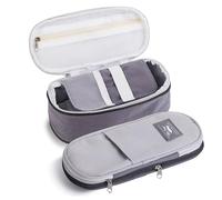 Mr. Pen - Trousse à crayons, gris, trousse à crayons, trousse à crayons, grande trousse à crayons, fournitures scolaires, grande trousse à crayons, trousse à crayons, trousse à crayons mignonne, trousse à crayons pour enfants, trousse à crayons en tissu