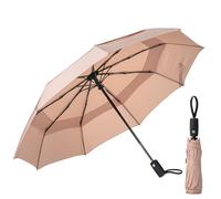 Mr. Pen Windproof Travel Umbrella - Nude Beige, Automatic, Compact, Rain & Windproof