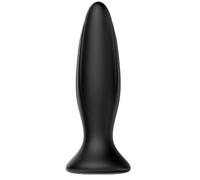 Mr play - plug anal vibrateur noir rechargeable