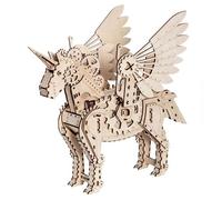 Playwood Maquette 3D Licorne en bois – À assembler, sans colle ni outils – Dès 14 ans