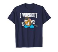 Mr. Potato Head I Workout Lifting Weights Portrait T-Shirt