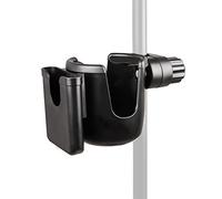 Mr.Power Support de micro avec support de téléphone, porte-bouteille universel 2 en 1 pour pupitre, perche