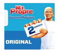 Mr. Propre GommeMagique Original, Lot de 2, Élimine les Taches Impossibles sur Toutes Surfaces Lavables, Nettoie avec de l'Eau Uniquement, Efface Crayon, Graisse et Marques Tenaces