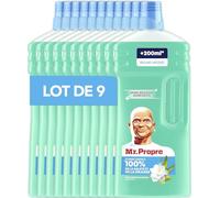 Mr. Propre Nettoyant Liquide Sol Multi-Usages Fraîcheur Matin 1.5L x9 | Grand format (1.5L). Élimine Jusqu'à 99.9% Graisse et Saleté, Sans Traces, Fraîcheur Longue Durée