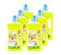 Mr. Propre Nettoyant Liquide Sol Multi-Usages Avec Bergamote Aux Huiles Essentielles, 6x1L, Élimine Jusqu’à 100% De La Saleté Et De La Graisse, Sans Traces