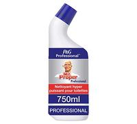 Mr Propre Professionnel, P&G Professional, Nettoyant Sanitaires Hyper Puissant, Détratrage parfait pour Toilettes et Urinoirs, Nettoie, Détrartre, Fait Briller, Gel (750 ml)