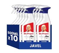 Mr. Propre Spray Javel, Grand Format (500ml x10), Parfum Eucalyptus, Élimine Jusqu’à 99.9% Des Tâches Tenaces Pour Un Nettoyage Ultra Hygiénique, pour Salle de Bain & Cuisine