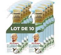 Mr. Propre Spray Nettoyant Multi-Usages Bicarbonate & Eucalyptus,Pack Économique 10x500ml,Élimine 100% des Taches Tenaces,82%