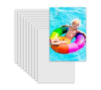 MR.R 10pcs 10,2 x 15,2 cm Blancs de Sublimation Plaque Métallique en Aluminium Mat Blanc Pur Photo Blancs Feuille d'Aluminium pour Impression par Transfert de Chaleur 0,22 mm d'épaisseur