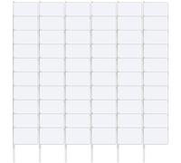 MR.R 60PCS Sublimation Blanks Polyester White Small Mini Garden Banner Flag DIY on Sticks Hand Held Miniature Flags For Party and Birthday