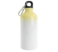 MR.R Bouteille de sport vierge en aluminium jaune blanc pour sublimation 600 ml