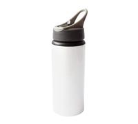 MR.R Sublimation Blanks Blanc Sport Bouteille En Aluminium Portable Gris Ordinateur Portable Couvercle 600ml pour Tasse Chaleur Impression Transfert De Presse