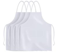 MR.R Tablier blanc pour sublimation - Tablier blanc unisexe pour impression par transfert thermique - 63,5 x 76,2 cm, blanc, 4