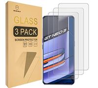 Mr.Shield Lot de 3 films de protection d'écran pour Realme GT Neo 3 en verre trempé avec dureté 9H
