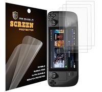 Mr.Shield Lot de 3 films de protection d'écran pour Steam Deck (7") 2021 et 2022 64 Go/256 Go NVMe/512 Go NVMe Model Premium Clear Screen Protector (Matériau PET)