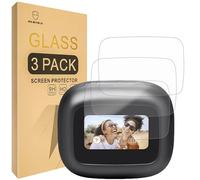 Mr.Shield Lot de 3 films protecteurs d'écran compatibles avec JBL Live Beam 3/Live Flex 3/Live Buds 3 [Verre trempé] [Verre japonais avec dureté 9H]