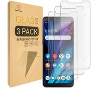 Mr.Shield Lot de 3 films protecteurs d'écran en verre trempé pour Alcatel TCL A3X Dureté 9H