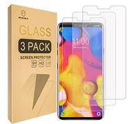 Mr.Shield Lot de 3 films protecteurs d'écran en verre trempé pour LG V40 ThinQ avec remplacement à vie