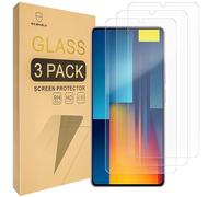 Mr.Shield Lot de 3 films protecteurs d'écran en verre trempé pour Xiaomi Poco M6 Pro - Verre japonais avec dureté 9H