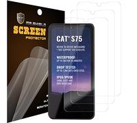 Mr.Shield Protecteur d'écran compatible avec Cat S75 [Premium Clear] [Lot de 3] Protecteur (PET Material)