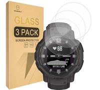 Mr.Shield Verre Trempé compatible avec Garmin Instinct Crossover Tactical Solar/Instinct Crossover/Instinct Crossover Solar [Lot de 3] Film Protecteur d'écran Vitre Protecteur 9H Dureté