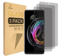 Mr.Shield Verre Trempé compatible avec Motorola Edge 20 Lite/MOTO Edge 20 Lite [Lot de 3] Film Protecteur d'écran Vitre Protecteur [Confidentialité] [Anti-espion] 9H Dureté