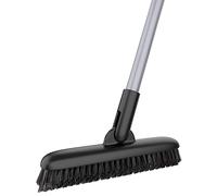 MR.SIGA Brosse de Nettoyage à Coulis avec Long Manche et Tête Rotative, Brosse à Récurer Sol à Poils Durs pour Carrelage et Joints de Sol, Salle de Bain Douche Patio Terrasse Cuisine