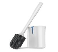 MR.SIGA Brosse WC, Brosse Toilette en Silicone avec Support, Montage Mural