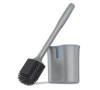 MR.SIGA Brosse WC, Brosse Toilette en Silicone avec Support, Montage Mural