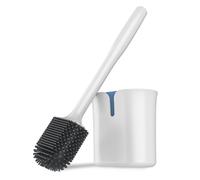 MR.SIGA Brosse WC et support Brosse WC murale pour le nettoyage de la salle de bain Brosse WC compacte avec support Ensemble Blanc 1 Pack