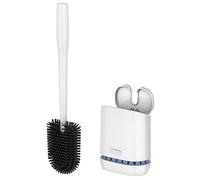 MR.SIGA Brosse WC Silicone, Brosse Toilettes WC avec Support, Montage Mural