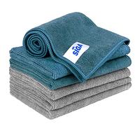 MR.SIGA Chiffon Microfibre Ménage, Torchon Microfibre Cuisine, Chiffon de Nettoyage Doux Absorbant Lot de 6, Dimensions 35 x 40 cm