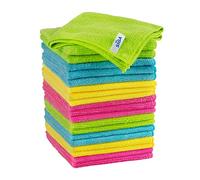MR.SIGA Chiffon Microfibre, Torchon Microfibre Serviette Tout Usage | Chiffon Nettoyage Polyvalents et Super Absorbants pour le Ménage, Lavette Microfibre Serviette, Lot de 20, 32 x 32 cm
