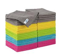 MR.SIGA Chiffons de Nettoyage en Microfibre, Serviettes de Nettoyage Tout Usage, Lot de 50